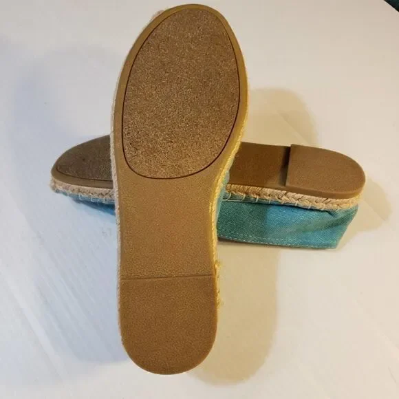 143 Girl Turquoise Espadrilles Pineapple 7M - Picture 5 of 8
